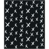 SAFAVIEH Home Collection Alto Black/Ivory Cotton 50 x 60 Decorative Accent Throw Blanket