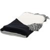SAFAVIEH Home Collection Buruma Black/Beige 50 x 60-inch Modern Fringe Decorative Cotton Throw Blanket for Sofa Chaise Lounge Club Chair Living Room Bedroom