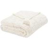 SAFAVIEH Home Collection Janie Ivory 50 x 60-inch Cable Knit Tassel Decorative Cotton Throw Blanket for Sofa Chaise Lounge Club Chair Living Room Bedroom