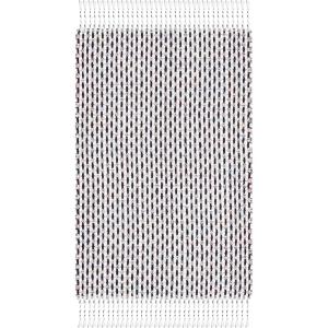 SAFAVIEH Area Rug 8×10 – Montauk Collection – Large – Beige & Black, Handmade Flat Weave Cotton, Ideal for Living Room, Bedroom, Office, Dining Space (MTK475B)(Ivory/Black)