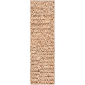 SAFAVIEH Area Rug 8×10 – Natural Fiber Collection – Large – Bleach Color & Ivory, Flat Weave Jute, Ideal for Living Room, Bedroom, Dining Space (NFB876B)(Natural)