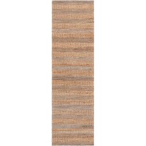 SAFAVIEH Area Rug 8×10 – Natural Fiber Collection – Large – Natural & Brown, Flat Weave Jute, Ideal for Living Room, Bedroom, Dining Space (NFB676T)(Natural/Brown)