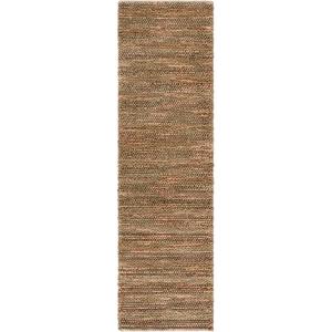SAFAVIEH Area Rug 8×10 – Natural Fiber Couture – Large – Natural, Handmade Jute & Cotton, Ideal for Living Room, Bedroom, Dining Space (NFC101B)(Green/Natural)