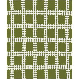 SAFAVIEH Home Collection Zhuri Black/Ivory Cotton 50 x 60 Decorative Accent Throw Blanket(Olive/Ivory)