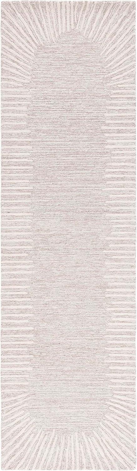 image:imageSAFAVIEH Abstract Collection Area Rug 5 x 8 Black amp Ivory Handmade Wool Ideal for High Traffic Areas in Living Room Bedroom ABT478ZNaturalIvory