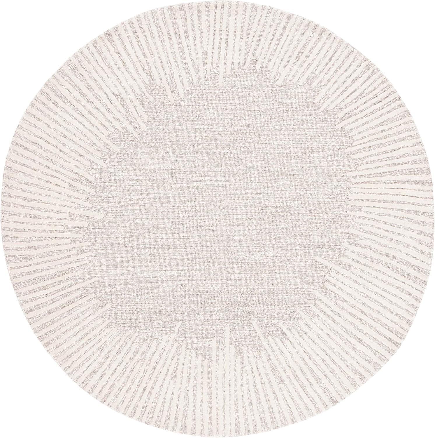 image:imageSAFAVIEH Abstract Collection Area Rug 5 x 8 Black amp Ivory Handmade Wool Ideal for High Traffic Areas in Living Room Bedroom ABT478ZNaturalIvory