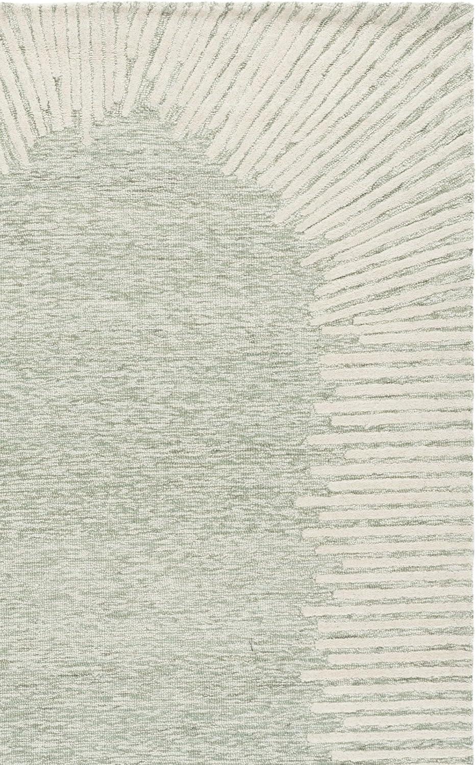 image:imageSAFAVIEH Abstract Collection Area Rug 5 x 8 Black amp Ivory Handmade Wool Ideal for High Traffic Areas in Living Room Bedroom ABT478ZSageIvory