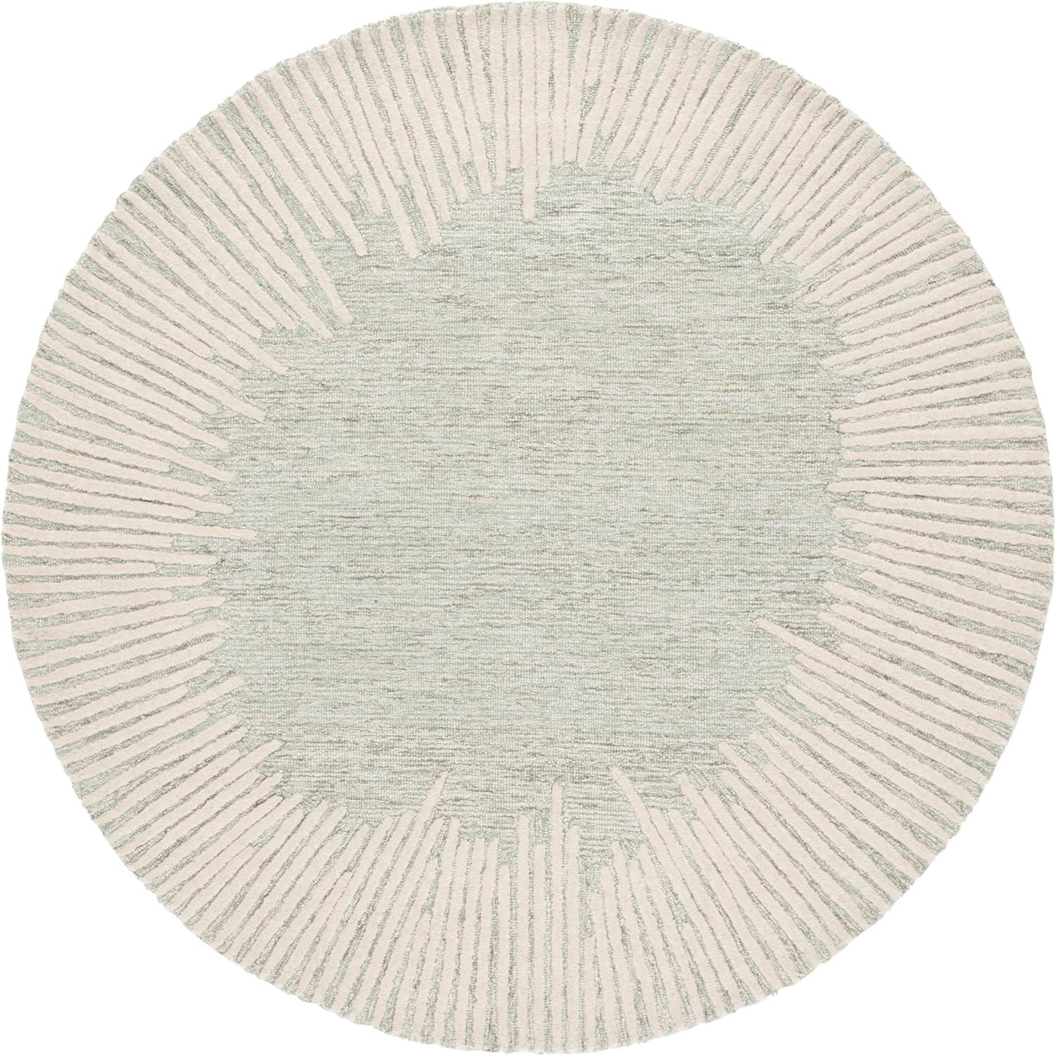image:imageSAFAVIEH Abstract Collection Area Rug 5 x 8 Black amp Ivory Handmade Wool Ideal for High Traffic Areas in Living Room Bedroom ABT478ZSageIvory
