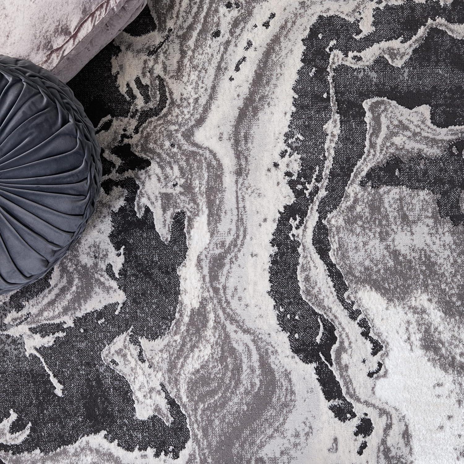image:imageSAFAVIEH Area Rug 8x10 Amelia Collection Large Charcoal amp Grey Modern Design NonShedding amp Easy Cleaning Ideal for Living Room Bedroom Office Dining Space ALA277JCharcoalGrey