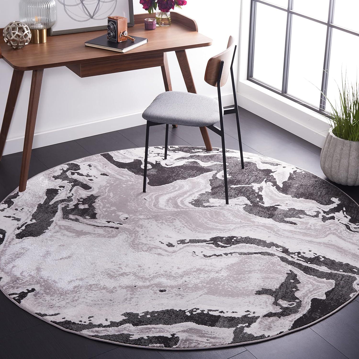 image:imageSAFAVIEH Area Rug 8x10 Amelia Collection Large Charcoal amp Grey Modern Design NonShedding amp Easy Cleaning Ideal for Living Room Bedroom Office Dining Space ALA277JCharcoalGrey