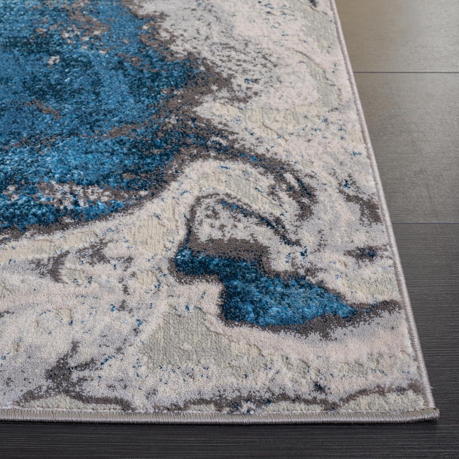 image:imageSAFAVIEH Area Rug 8x10 Amelia Collection Large Charcoal amp Grey Modern Design NonShedding amp Easy Cleaning Ideal for Living Room Bedroom Office Dining Space ALA277JGreyBlue