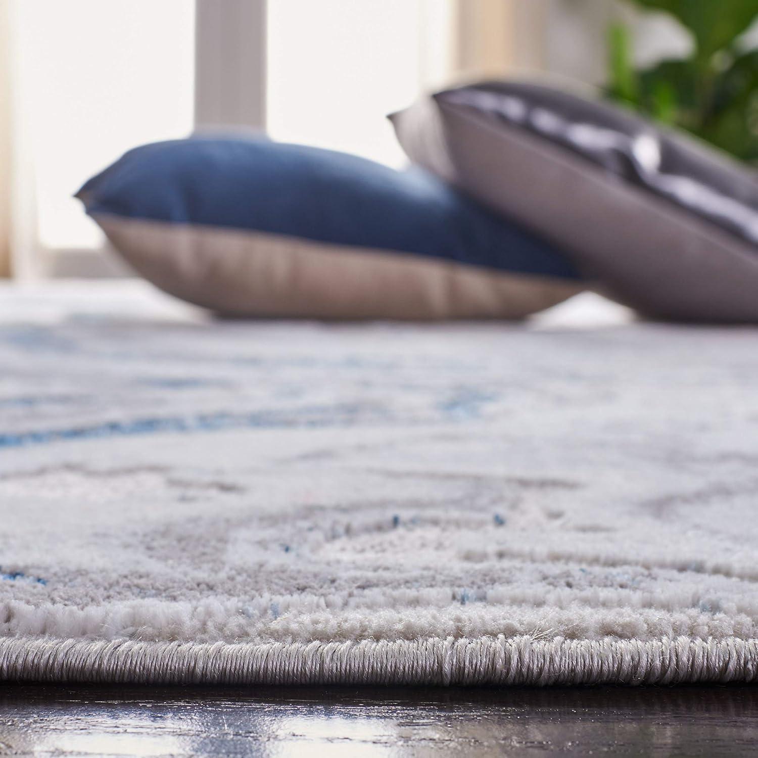 image:imageSAFAVIEH Area Rug 8x10 Amelia Collection Large Charcoal amp Grey Modern Design NonShedding amp Easy Cleaning Ideal for Living Room Bedroom Office Dining Space ALA277JGreyBlue