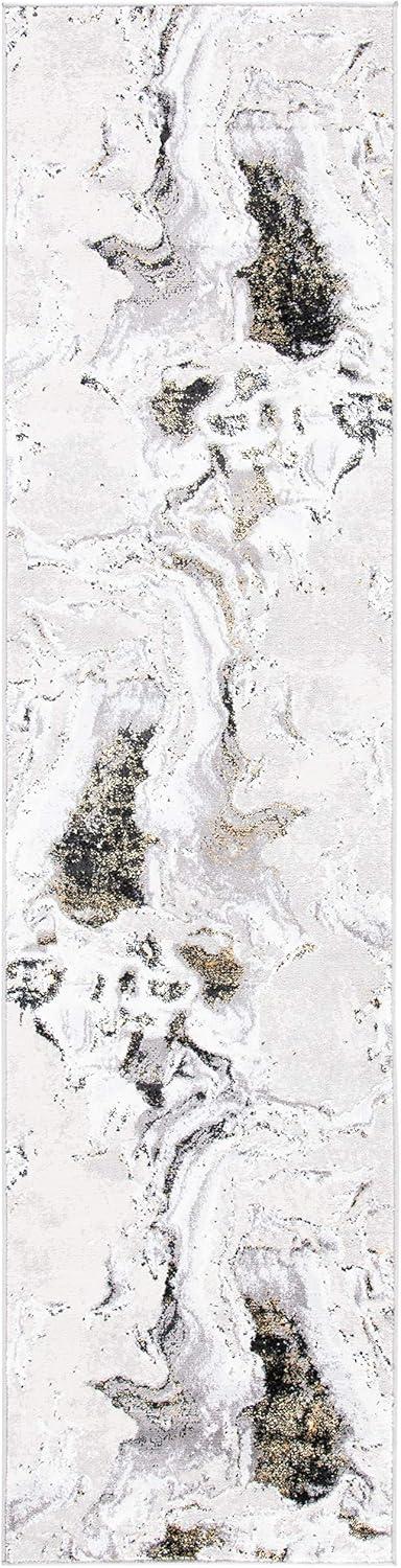 image:imageSAFAVIEH Area Rug 8x10 Amelia Collection Large Charcoal amp Grey Modern Design NonShedding amp Easy Cleaning Ideal for Living Room Bedroom Office Dining Space ALA277JGreyGold