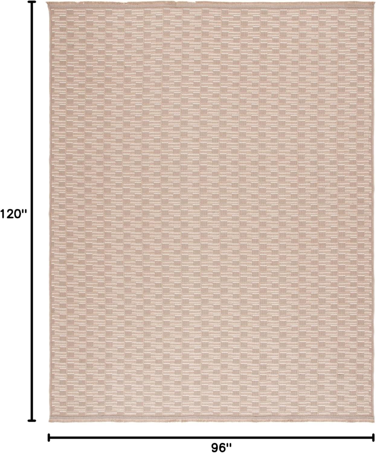image:imageSAFAVIEH Area Rug 8x10 Aspect Collection Large Natural amp Ivory Jute amp Cotton Ideal for Living Room Bedroom Office Dining Space APE402BNaturalIvory