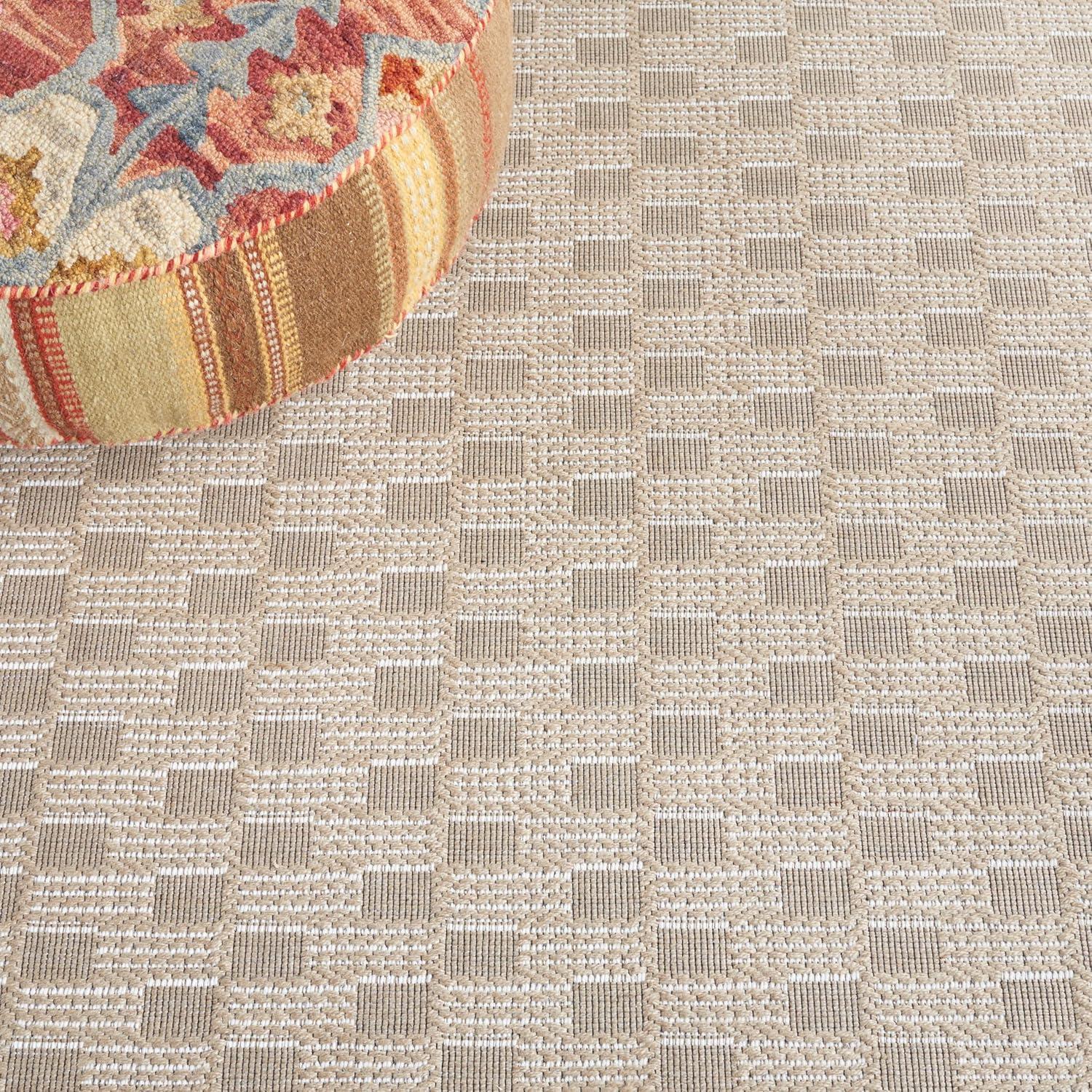 image:imageSAFAVIEH Area Rug 8x10 Aspect Collection Large Natural amp Ivory Jute amp Cotton Ideal for Living Room Bedroom Office Dining Space APE402BNaturalIvory