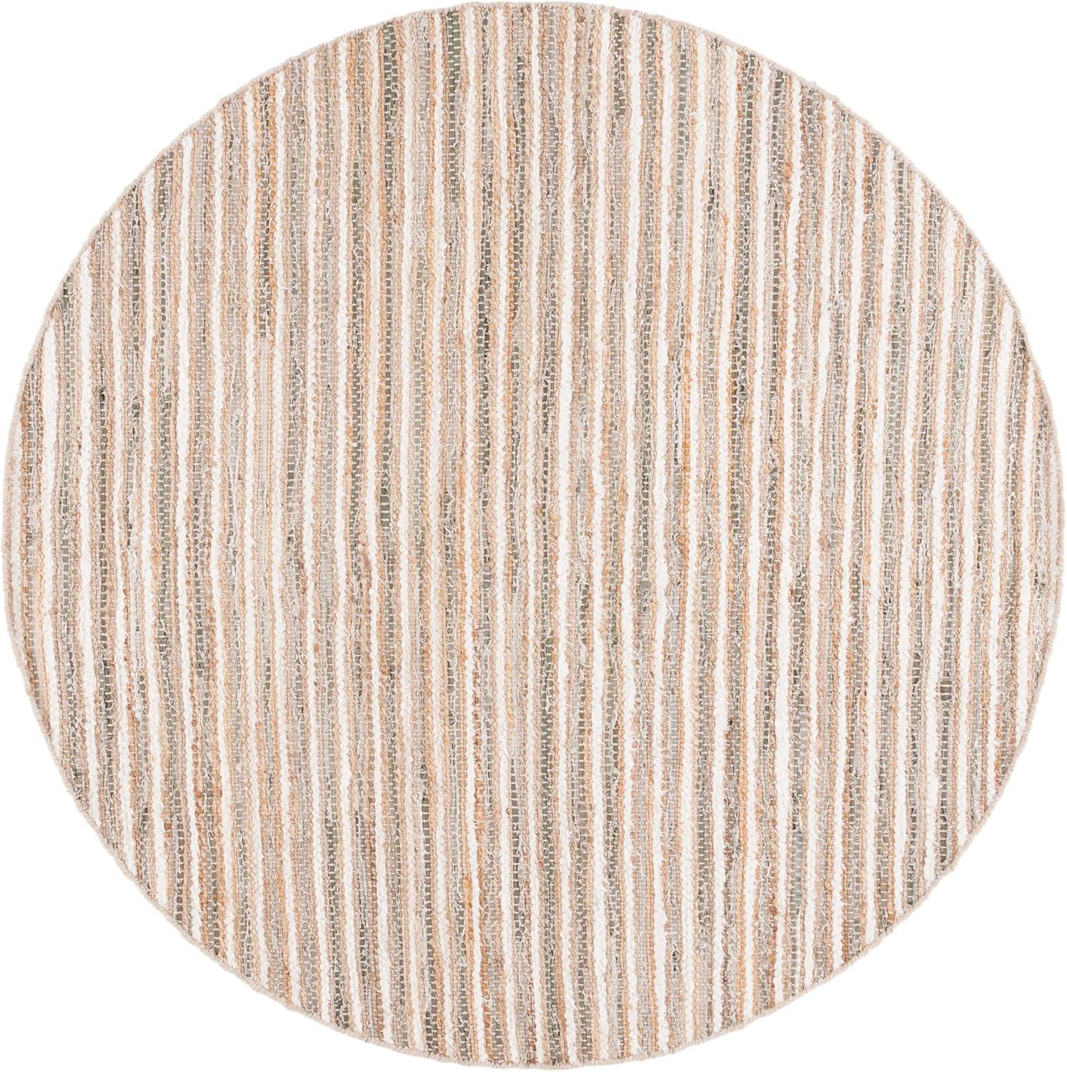 image:imageSAFAVIEH Area Rug 8x10 Cape Cod Collection Large Natural amp Green Geometric Design Ideal for Living Room Bedroom Office Dining Space CAP151YNaturalGreen