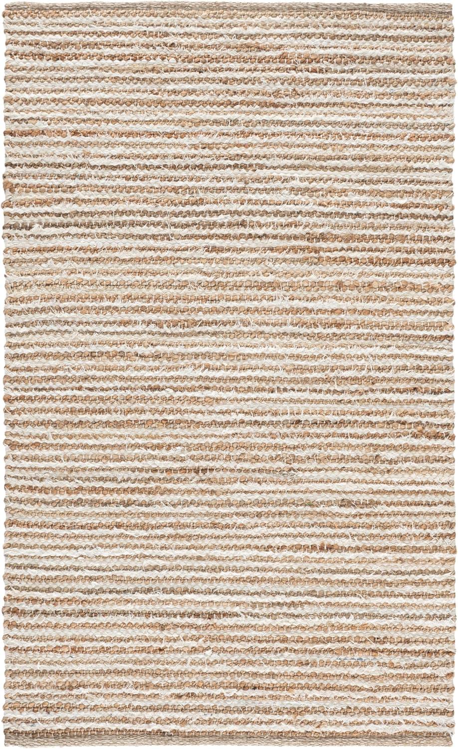 image:imageSAFAVIEH Area Rug 8x10 Cape Cod Collection Large Natural amp Green Geometric Design Ideal for Living Room Bedroom Office Dining Space CAP151YNaturalIvory