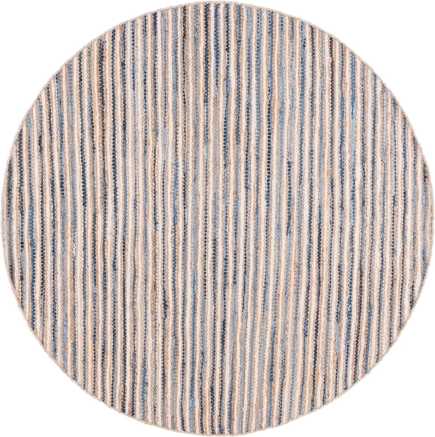 image:imageSAFAVIEH Area Rug 8x10 Cape Cod Collection Large Natural amp Green Geometric Design Ideal for Living Room Bedroom Office Dining Space CAP151YNaturalBlue