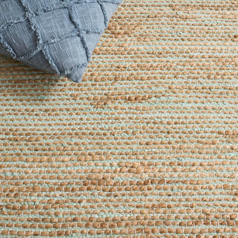 image:imageSAFAVIEH Area Rug 8x10 Cape Cod Collection Large Pink amp Natural Handmade Jute amp Cotton Ideal for Living Room Bedroom Dining Space CAP236UTurquoiseNatural