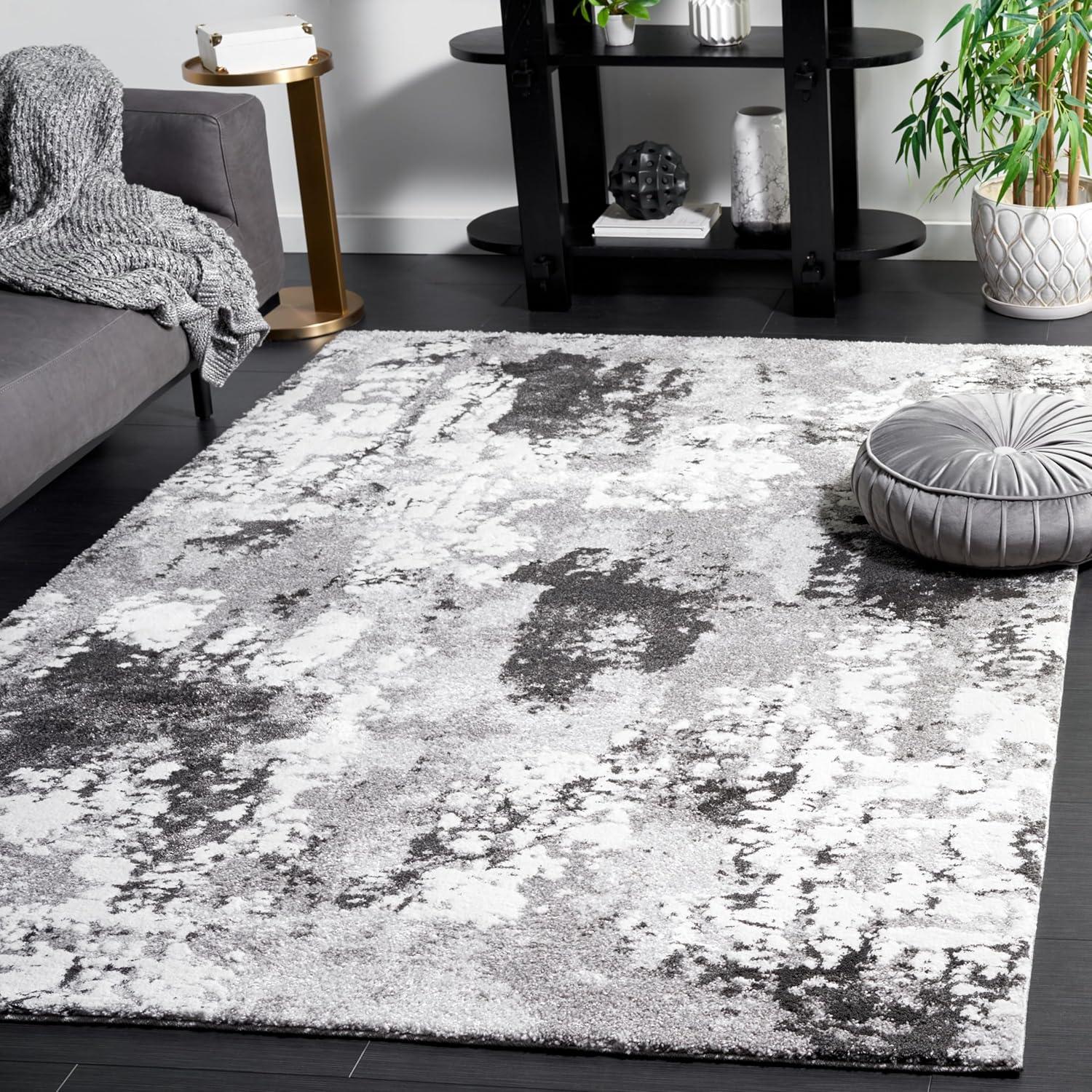 image:imageSAFAVIEH Area Rug 8x10 Century Collection Large Beige amp Grey Modern Design NonShedding amp Easy Cleaning Ideal for Living Room Bedroom Office Dining Space CTY339BGreyIvory