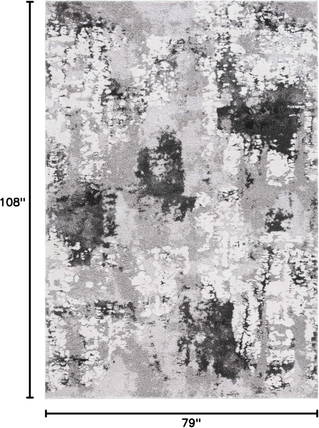 image:imageSAFAVIEH Area Rug 8x10 Century Collection Large Beige amp Grey Modern Design NonShedding amp Easy Cleaning Ideal for Living Room Bedroom Office Dining Space CTY339BGreyIvory