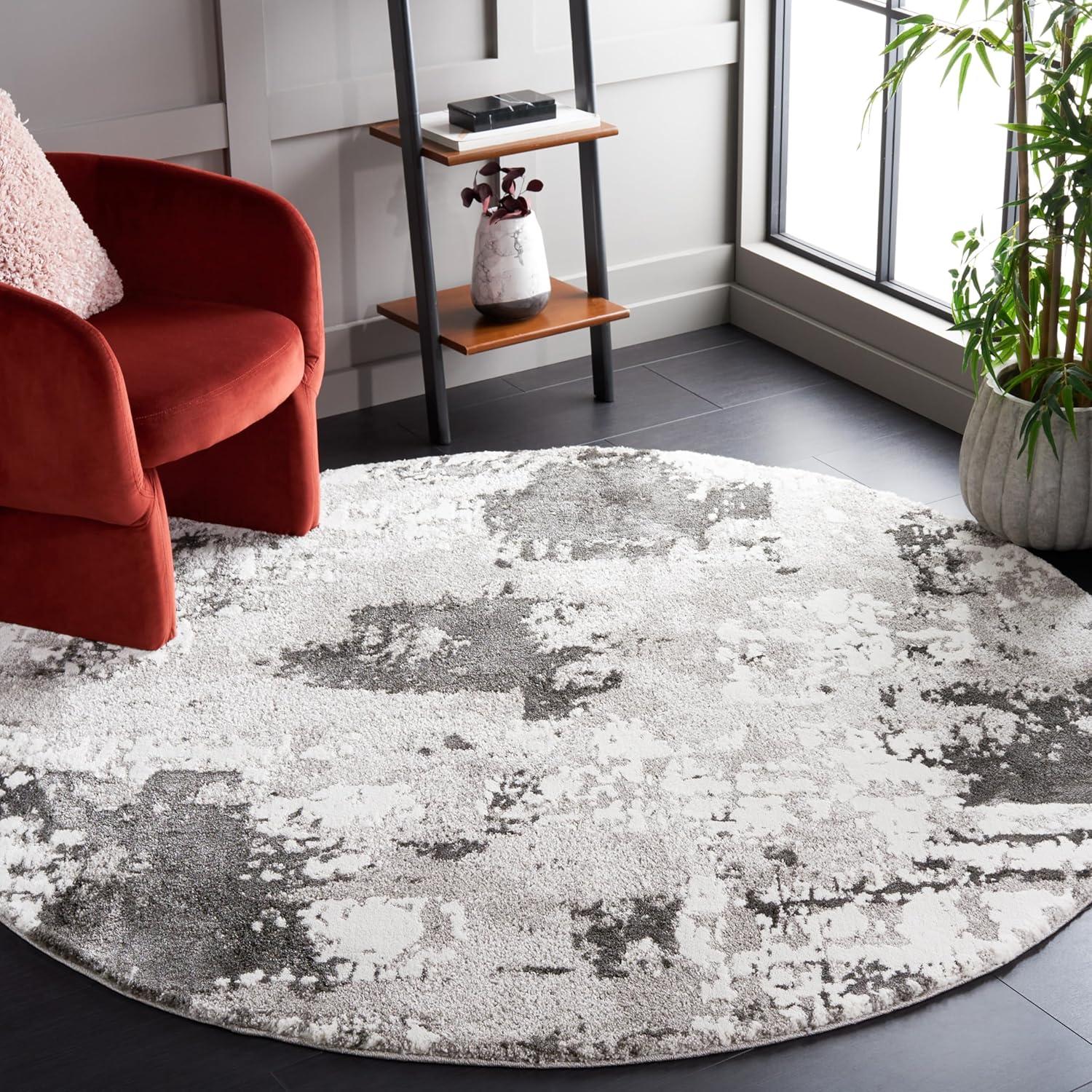 image:imageSAFAVIEH Area Rug 8x10 Century Collection Large Beige amp Grey Modern Design NonShedding amp Easy Cleaning Ideal for Living Room Bedroom Office Dining Space CTY339BGreyIvory