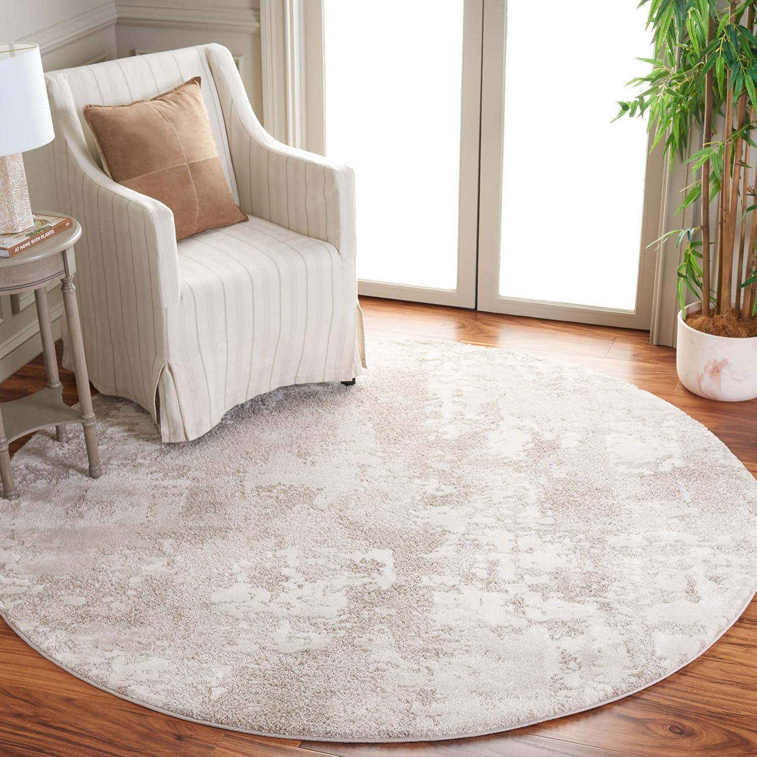 image:imageSAFAVIEH Area Rug 8x10 Century Collection Large Beige amp Grey Modern Design NonShedding amp Easy Cleaning Ideal for Living Room Bedroom Office Dining Space CTY339BBeige