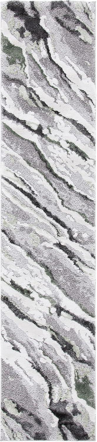 image:imageSAFAVIEH Area Rug 8x10 Century Collection Large Grey amp Green Modern Abstract Design NonShedding amp Easy Cleaning Ideal for Living Room Bedroom Office Dining Space CTY324FGreyGreen