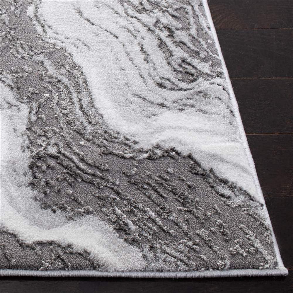 image:imageSAFAVIEH Area Rug 8x10 Craft Collection Large Blue amp Grey Modern Abstract Design NonShedding amp Easy Cleaning Ideal for Living Room Bedroom Office Dining Space CFT844MLight GreyGrey