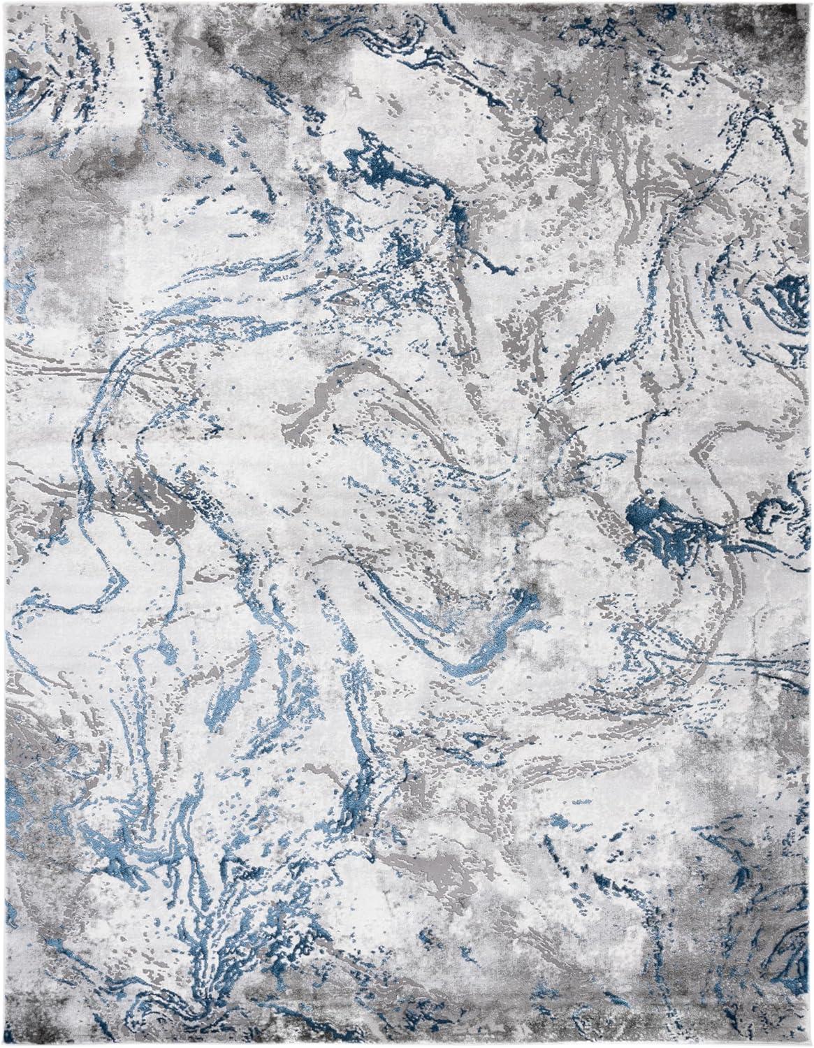 image:imageSAFAVIEH Area Rug 8x10 Craft Collection Large Grey amp Green Modern Abstract Design NonShedding amp Easy Cleaning Ideal for Living Room Bedroom Office Dining Space CFT864JGreyBlue