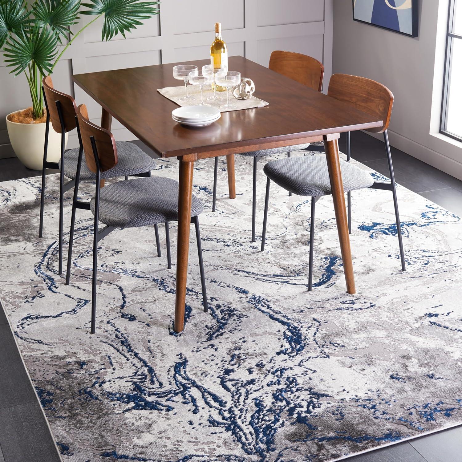 image:imageSAFAVIEH Area Rug 8x10 Craft Collection Large Grey amp Green Modern Abstract Design NonShedding amp Easy Cleaning Ideal for Living Room Bedroom Office Dining Space CFT864JGreyBlue
