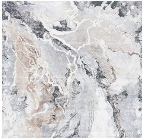 image:imageSAFAVIEH Area Rug 8x10 Cyrus Shag Collection Large Blue amp Beige Modern Abstract Design NonShedding amp Easy Cleaning Ideal for Living Room Bedroom Office Dining Space CYR121MGreyBeige