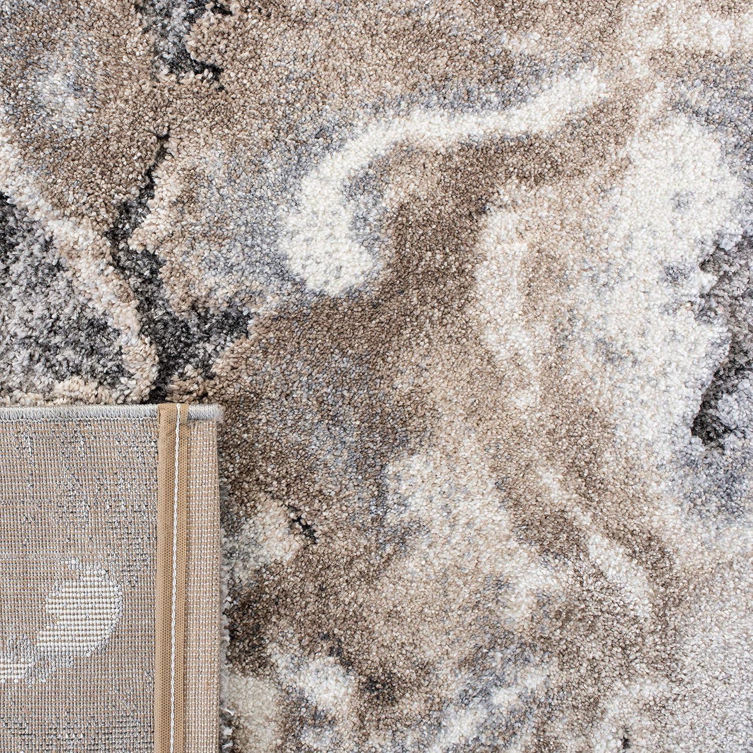 image:imageSAFAVIEH Area Rug 8x10 Cyrus Shag Collection Large Blue amp Beige Modern Abstract Design NonShedding amp Easy Cleaning Ideal for Living Room Bedroom Office Dining Space CYR121MGreyBeige
