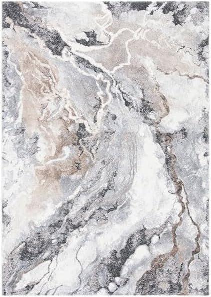 image:imageSAFAVIEH Area Rug 8x10 Cyrus Shag Collection Large Blue amp Beige Modern Abstract Design NonShedding amp Easy Cleaning Ideal for Living Room Bedroom Office Dining Space CYR121MGreyBeige