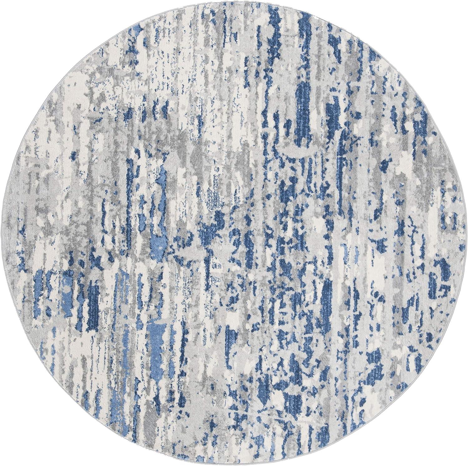 image:imageSAFAVIEH Area Rug 8x10 Jasper Collection Large Grey amp Blue Modern Abstract Design NonShedding amp Easy Cleaning Ideal for Living Room Bedroom Office Dining Space JSP107GIvoryBlue