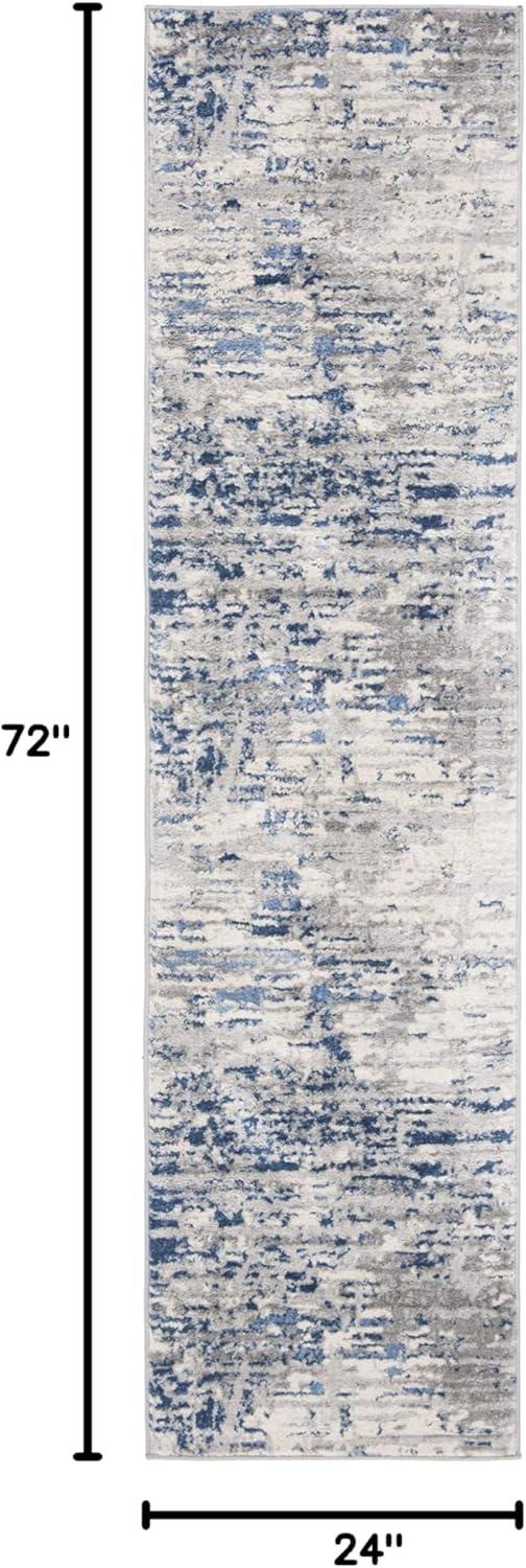 image:imageSAFAVIEH Area Rug 8x10 Jasper Collection Large Grey amp Blue Modern Abstract Design NonShedding amp Easy Cleaning Ideal for Living Room Bedroom Office Dining Space JSP107GIvoryBlue