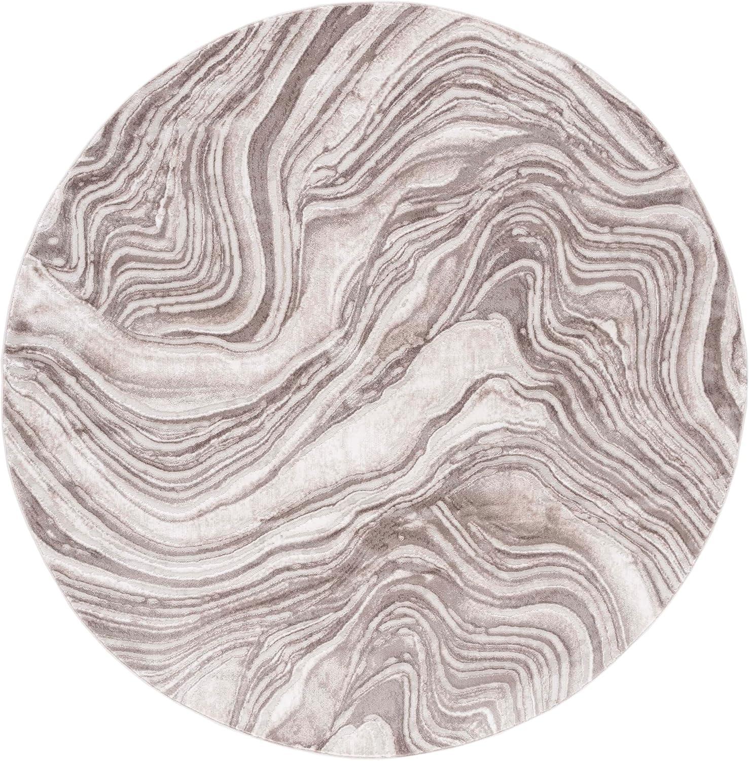image:imageSAFAVIEH Area Rug 8x10 Meadow Collection Large Rust amp Ivory Modern Abstract Design NonShedding amp Easy Cleaning Ideal for Living Room Bedroom Office Dining Space MDW564PBeige