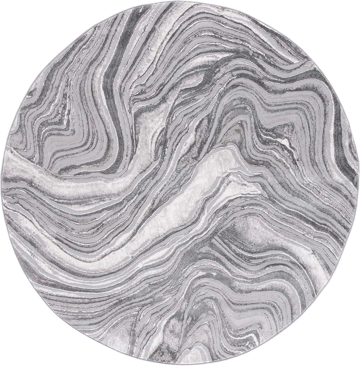 image:imageSAFAVIEH Area Rug 8x10 Meadow Collection Large Rust amp Ivory Modern Abstract Design NonShedding amp Easy Cleaning Ideal for Living Room Bedroom Office Dining Space MDW564PGrey