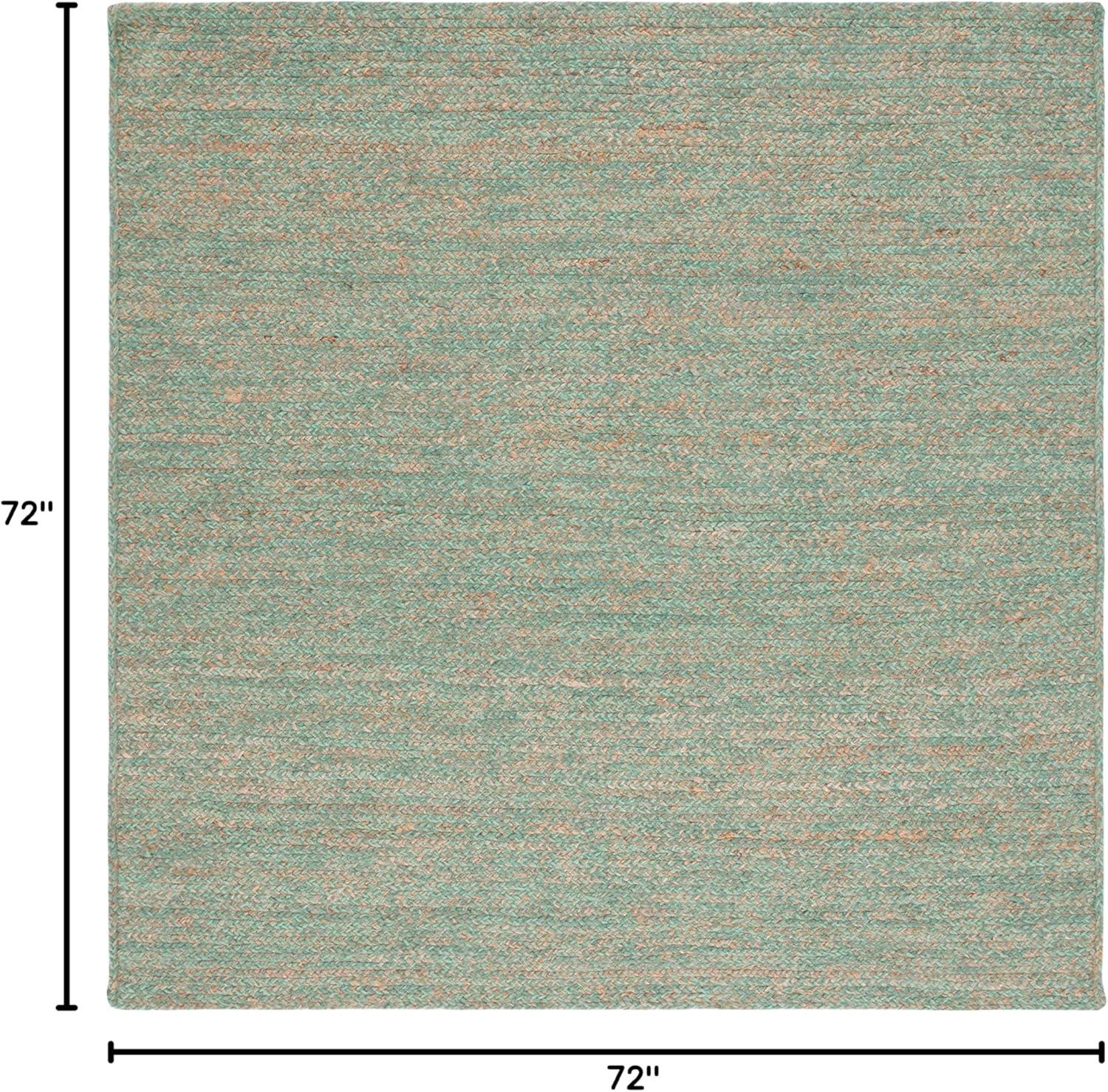 image:imageSAFAVIEH Area Rug 8x10 Natural Fiber Collection Large Black amp Natural Handmade Wool amp Jute Ideal for Living Room Bedroom Dining Space NFB950ZGreenNatural