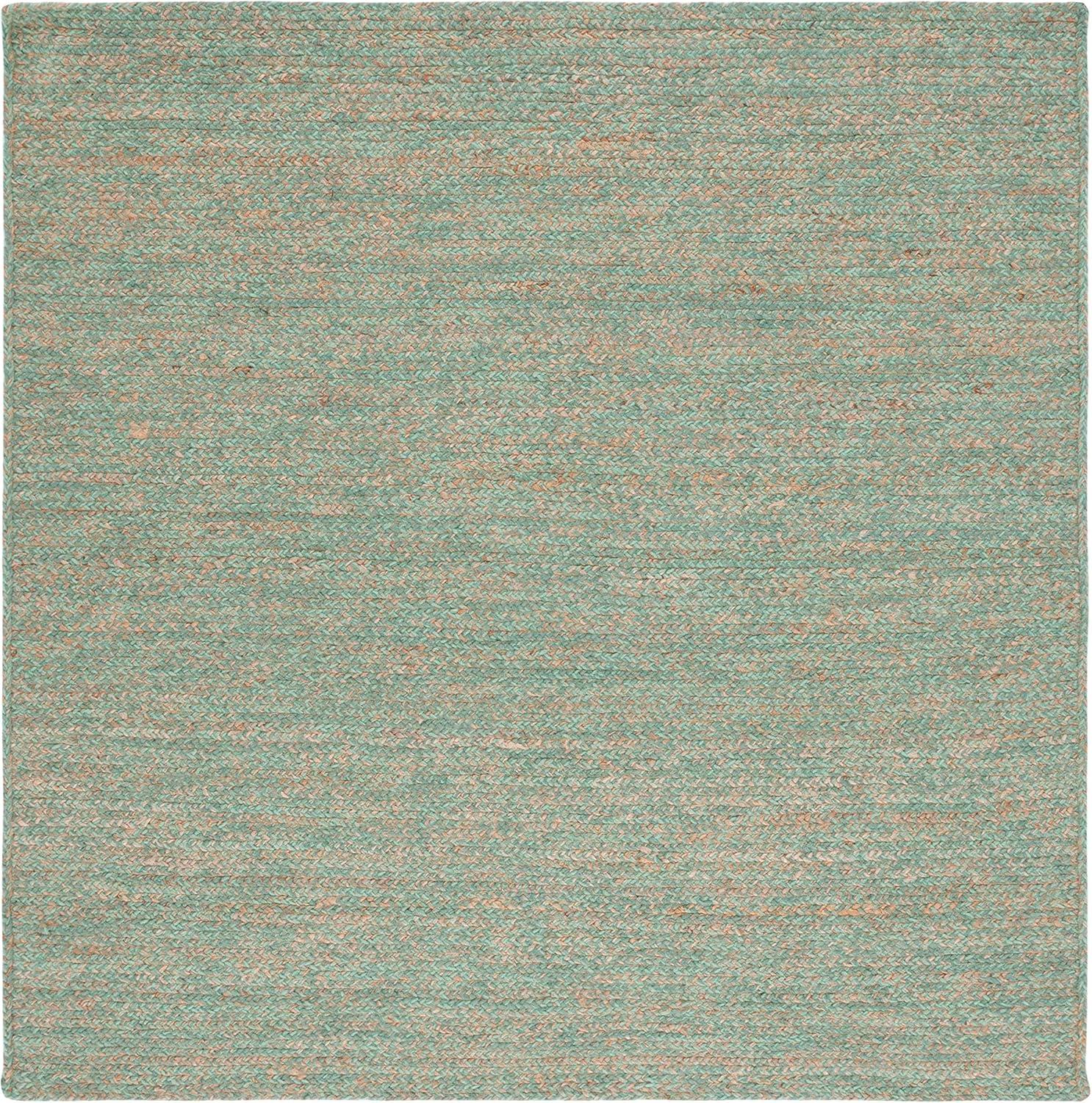 image:imageSAFAVIEH Area Rug 8x10 Natural Fiber Collection Large Black amp Natural Handmade Wool amp Jute Ideal for Living Room Bedroom Dining Space NFB950ZGreenNatural