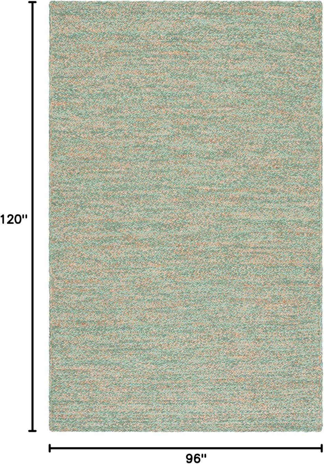 image:imageSAFAVIEH Area Rug 8x10 Natural Fiber Collection Large Black amp Natural Handmade Wool amp Jute Ideal for Living Room Bedroom Dining Space NFB950ZGreenNatural