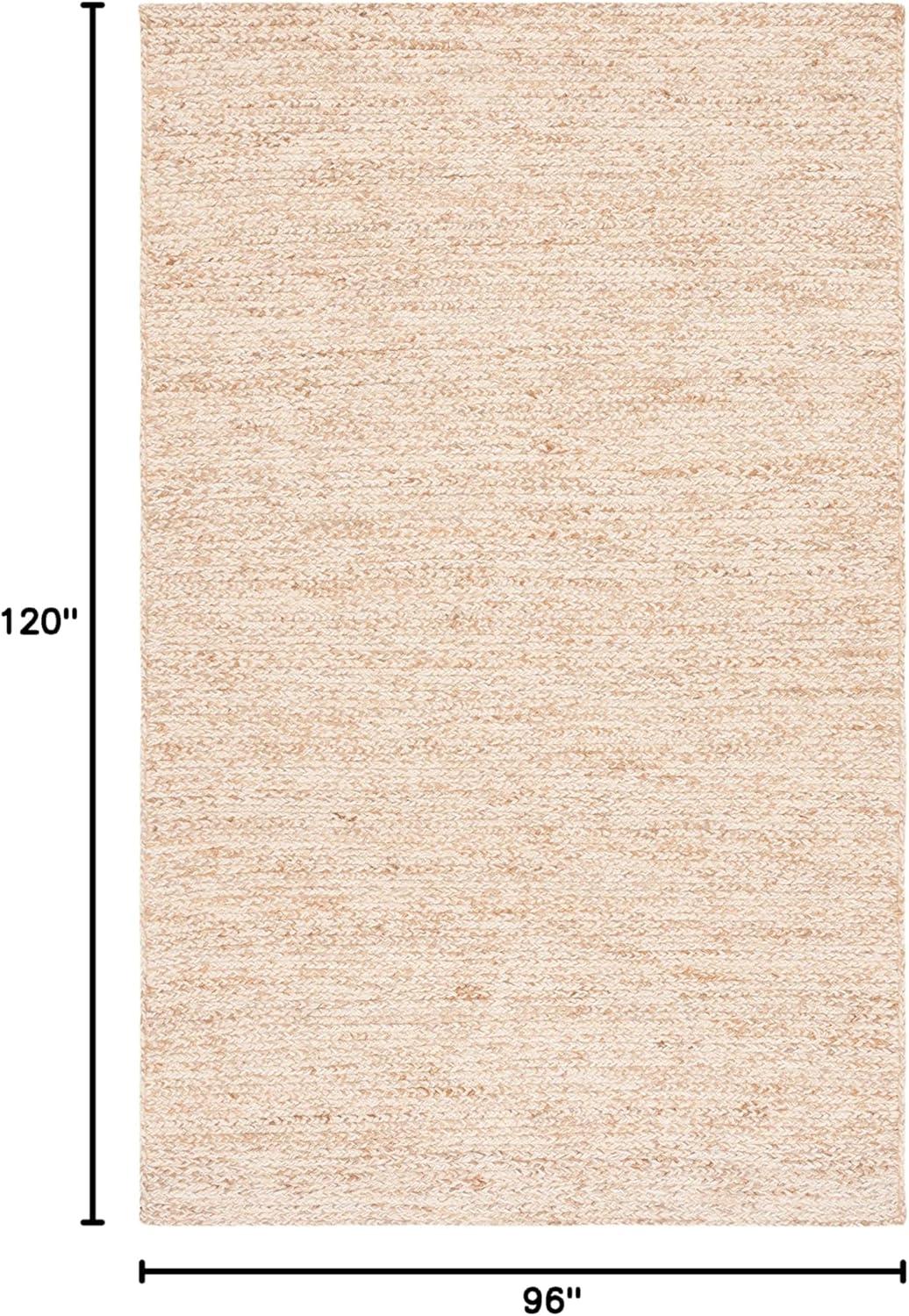 image:imageSAFAVIEH Area Rug 8x10 Natural Fiber Collection Large Black amp Natural Handmade Wool amp Jute Ideal for Living Room Bedroom Dining Space NFB950ZIvoryNatural
