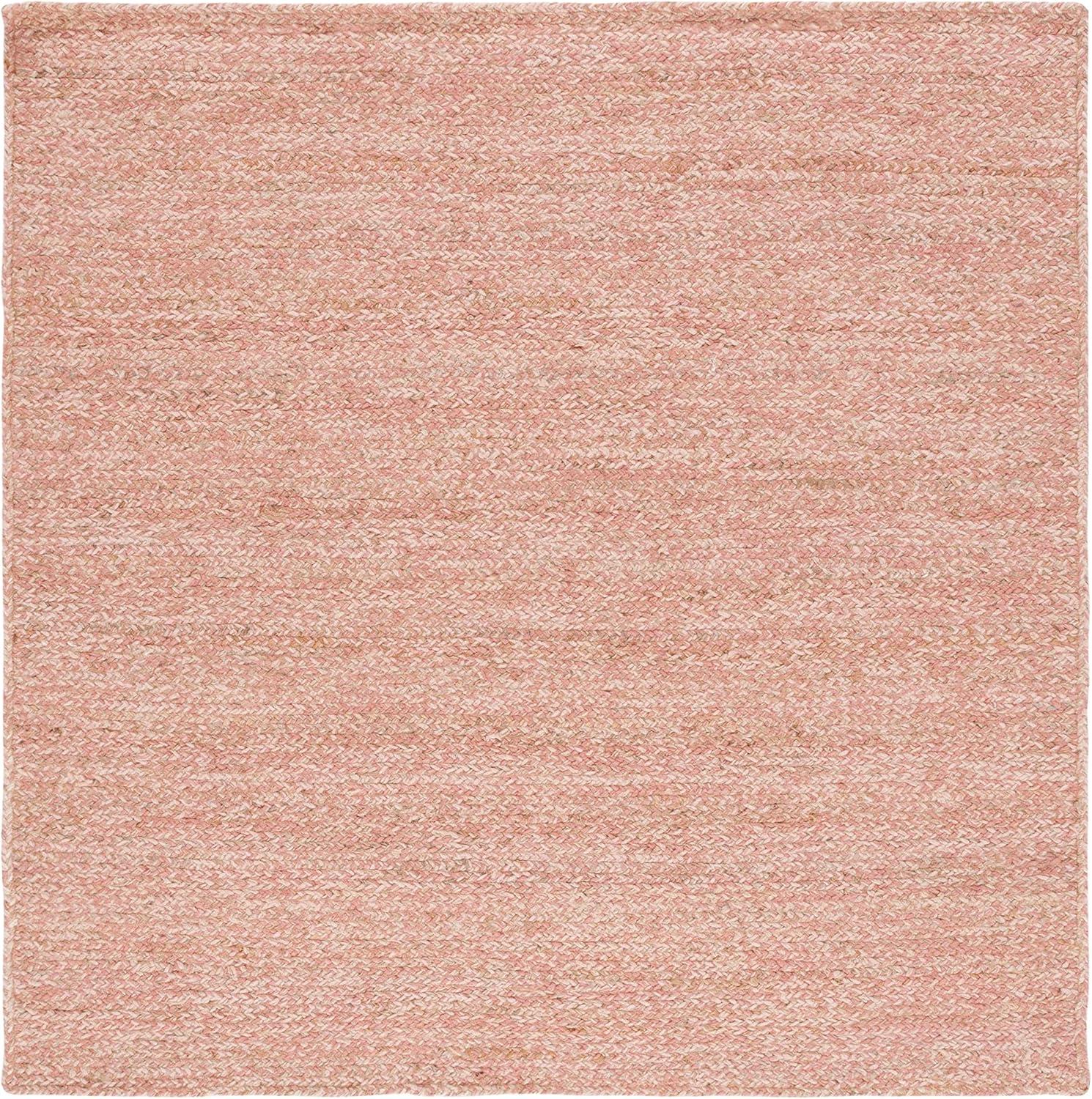 image:imageSAFAVIEH Area Rug 8x10 Natural Fiber Collection Large Black amp Natural Handmade Wool amp Jute Ideal for Living Room Bedroom Dining Space NFB950ZPinkNatural