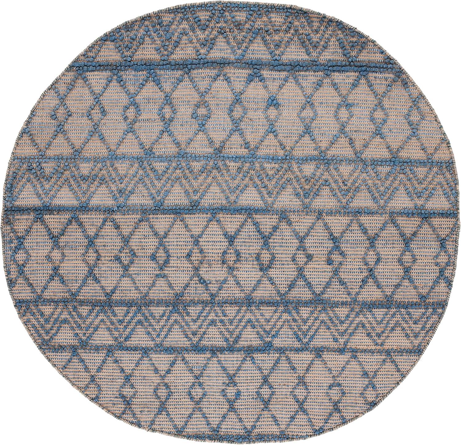 image:imageSAFAVIEH Area Rug 8x10 Natural Fiber Collection Large Blue amp Natural Handmade Flat Weave Jute Boho Moroccan Trellis Pattern Ideal for Living Room Bedroom Dining Space NF221MBlueNatural
