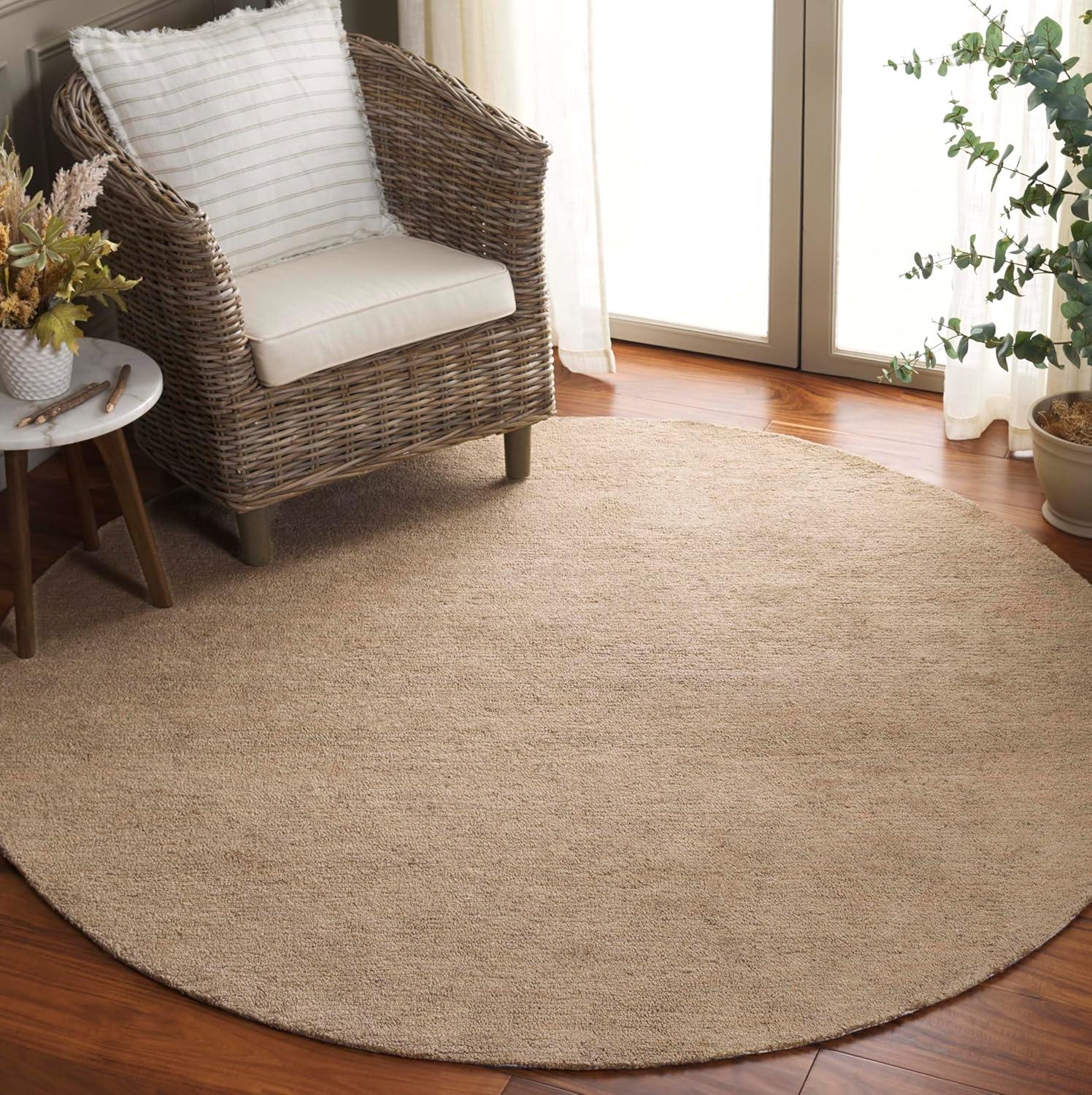 image:imageSAFAVIEH Area Rug 8x10 Natural Fiber Collection Large Gold Handmade Jute Ideal for Living Room Bedroom Dining Space NFB725DGold
