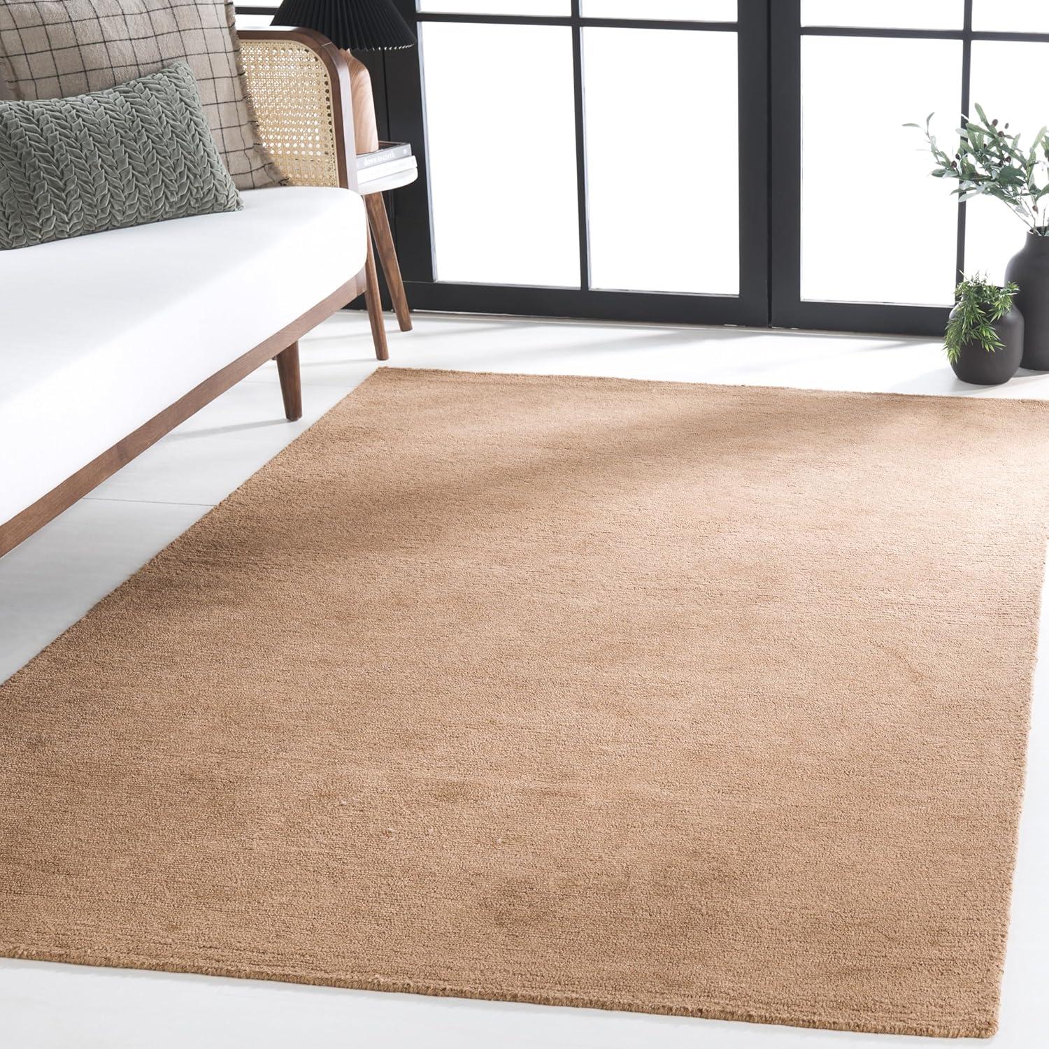 image:imageSAFAVIEH Area Rug 8x10 Natural Fiber Collection Large Gold Handmade Jute Ideal for Living Room Bedroom Dining Space NFB725DNatural