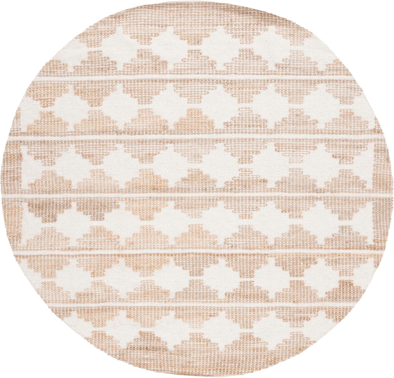 image:imageSAFAVIEH Area Rug 8x10 Natural Fiber Collection Large Ivory amp Natural Handmade Jute amp Wool Farmhouse Style Ideal for Living Room Bedroom Dining Space NF511AIvoryNatural