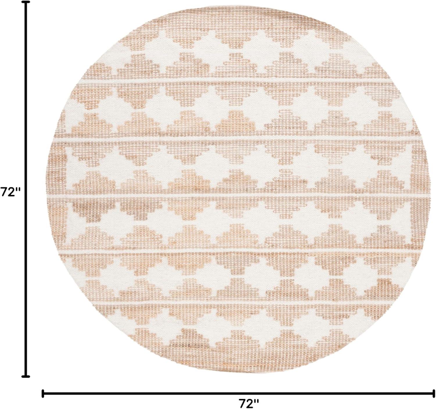 image:imageSAFAVIEH Area Rug 8x10 Natural Fiber Collection Large Ivory amp Natural Handmade Jute amp Wool Farmhouse Style Ideal for Living Room Bedroom Dining Space NF511AIvoryNatural