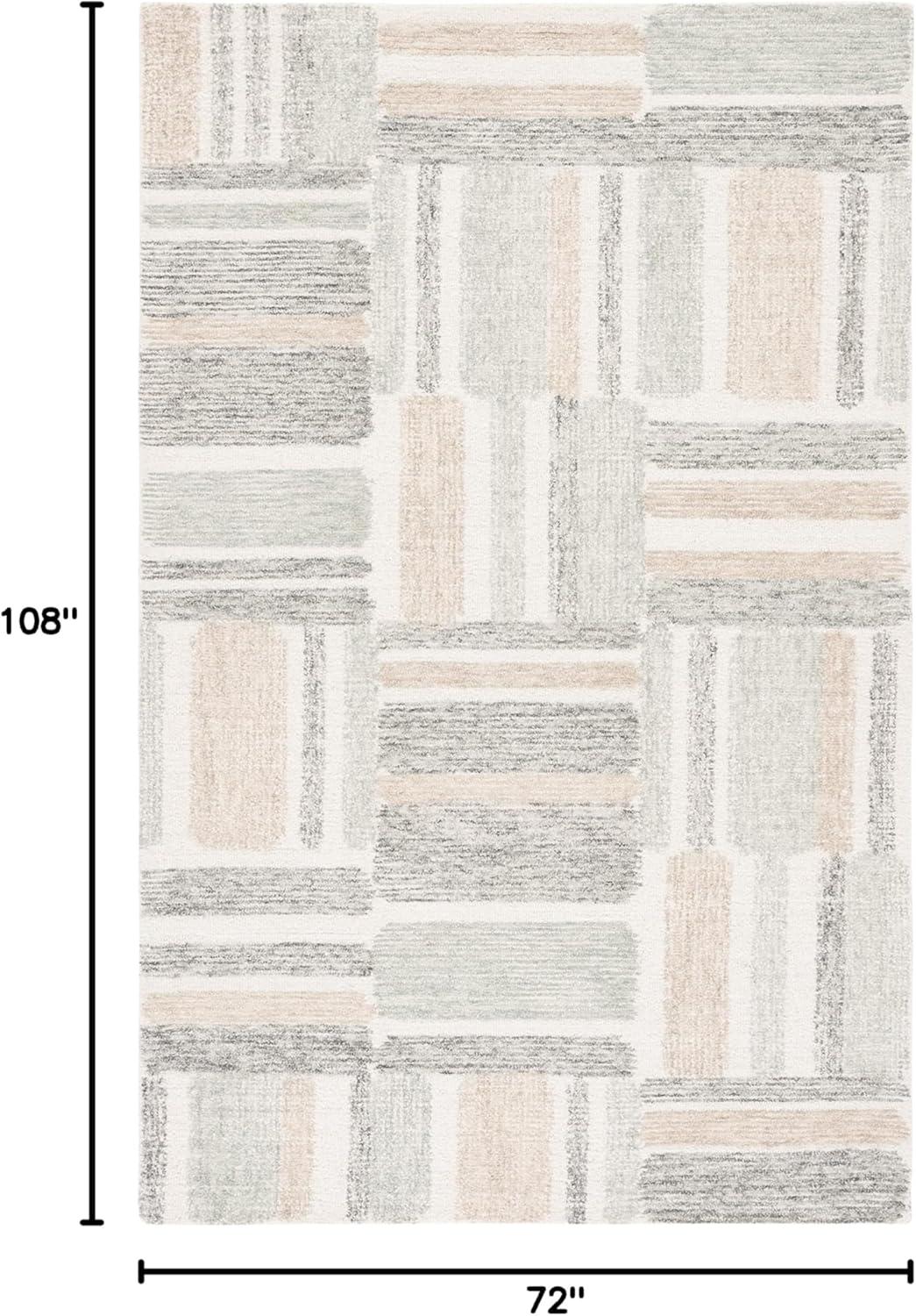 image:imageSAFAVIEH Area Rug 8x10 Natural Fiber Collection Large Ivory amp Natural Handmade Jute amp Wool Rustic Farmhouse Boho Style Ideal for Living Room Bedroom Dining Space NF512AIvoryGrey