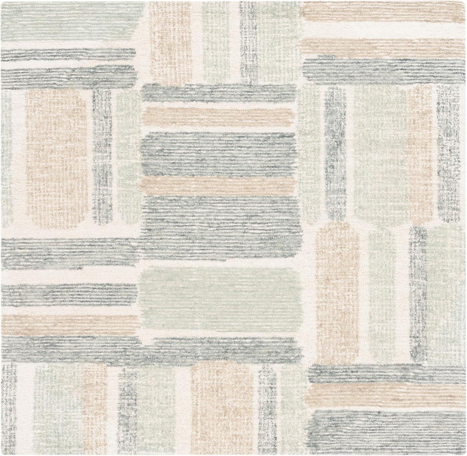 image:imageSAFAVIEH Area Rug 8x10 Natural Fiber Collection Large Ivory amp Natural Handmade Jute amp Wool Rustic Farmhouse Boho Style Ideal for Living Room Bedroom Dining Space NF512AIvoryGrey